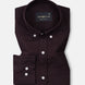 Bellmont Wine Plain Luxurious Linen Button Down Shirt - John Ellies