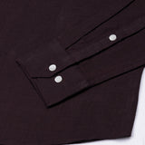 Bellmont Wine Plain Luxurious Linen Button Down Shirt