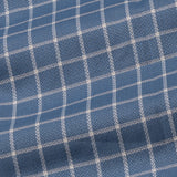 Siena Steel Blue Check Cotton Shirt