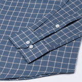 Siena Steel Blue Check Cotton Shirt
