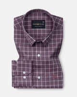 Siena Heather Purple Check Cotton Shirt