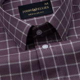 Siena Heather Purple Check Cotton Shirt