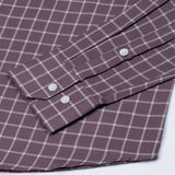 Siena Heather Purple Check Cotton Shirt