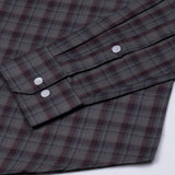 Siena Tan & Maroon Check Cotton Shirt