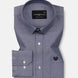 Vicenza Navy Blue Plain Oxford Cotton Shirt - John Ellies