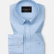 Vicenza Sky Blue Plain Oxford Cotton Shirt - John Ellies