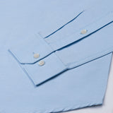 Vicenza Sky Blue Plain Oxford Cotton Shirt - John Ellies