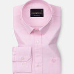 Vicenza Pink Plain Oxford Cotton Shirt - John Ellies