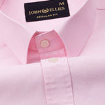 Vicenza Pink Plain Oxford Cotton Shirt - John Ellies
