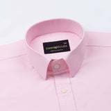 Vicenza Pink Plain Oxford Cotton Shirt - John Ellies
