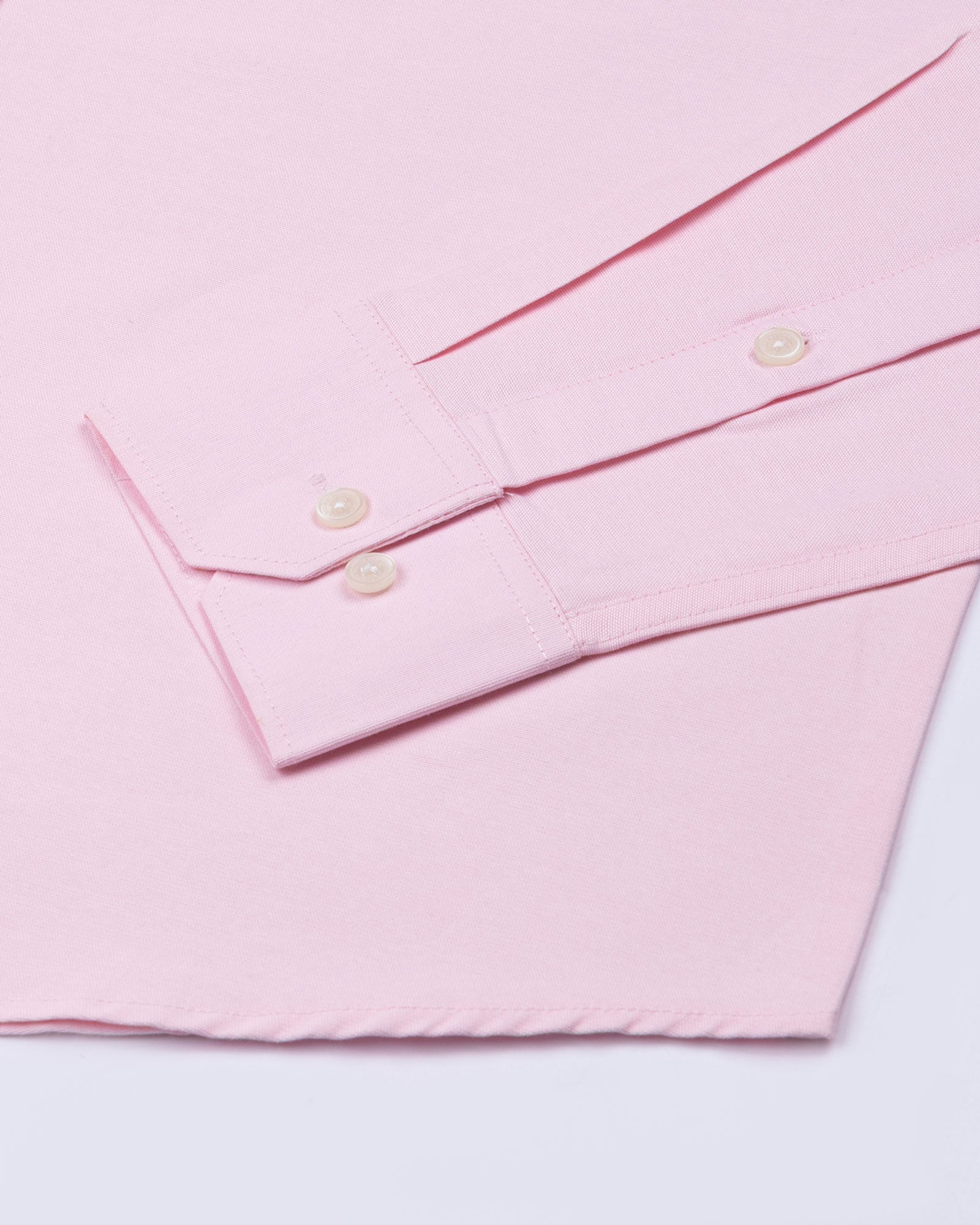 Vicenza Pink Plain Oxford Cotton Shirt - John Ellies