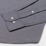 Vicenza Jet Black Plain Oxford Cotton Shirt - John Ellies