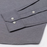 Vicenza Jet Black Plain Oxford Cotton Shirt - John Ellies