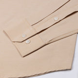 Vicenza Sand Beige Plain Oxford Cotton Shirt