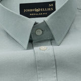 Vicenza Olive Plain Oxford Cotton Shirt