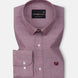 Vicenza Magenta Plain Oxford Cotton Shirt - John Ellies