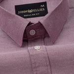 Vicenza Magenta Plain Oxford Cotton Shirt - John Ellies