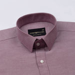 Vicenza Magenta Plain Oxford Cotton Shirt - John Ellies