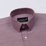 Vicenza Magenta Plain Oxford Cotton Shirt - John Ellies