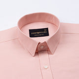 Vicenza Peach Plain Oxford Cotton Shirt