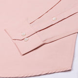 Vicenza Peach Plain Oxford Cotton Shirt