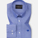 Vicenza Blue Plain Oxford Cotton Shirt - John Ellies