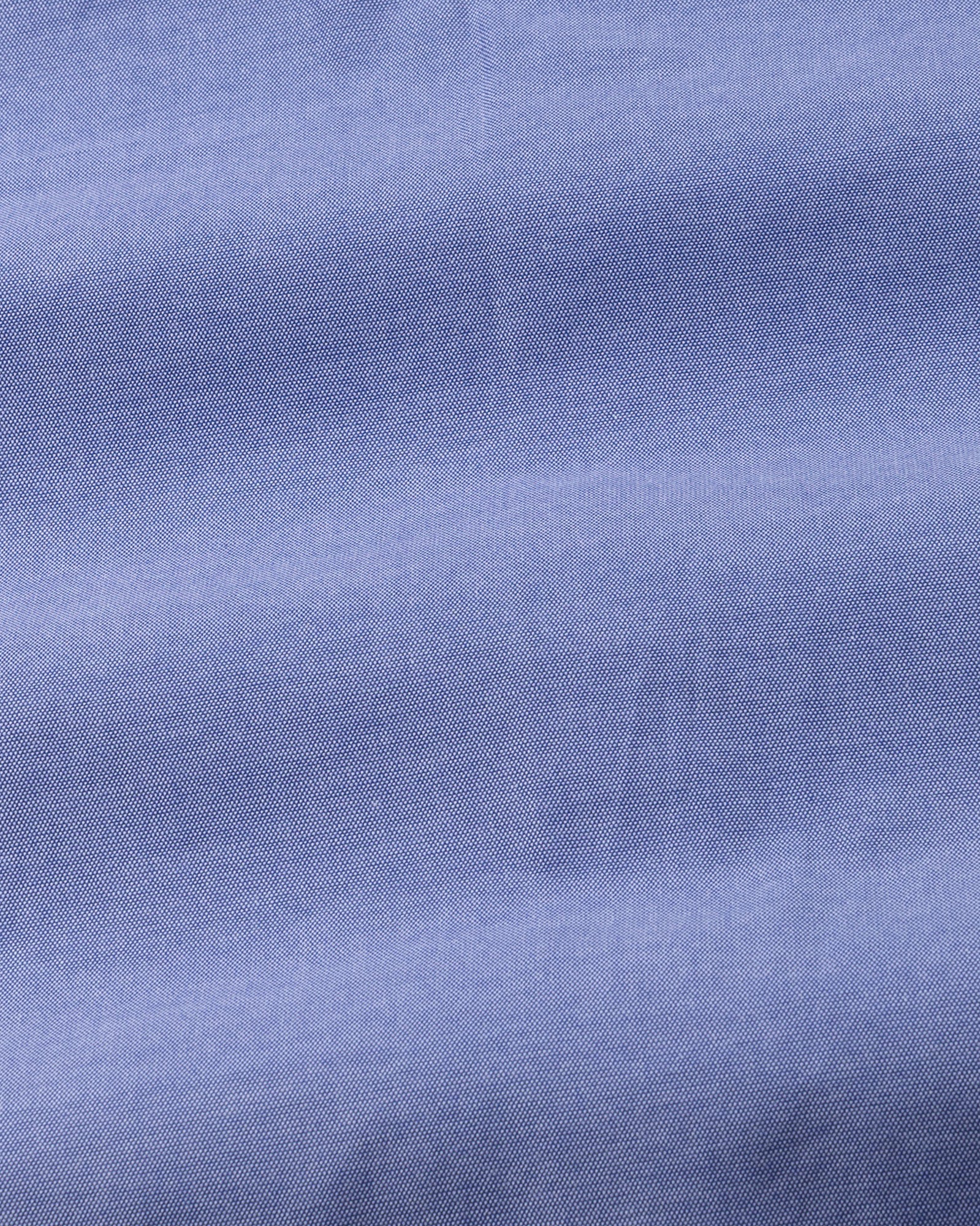 Vicenza Blue Plain Oxford Cotton Shirt - John Ellies