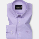 Vicenza Lavender Plain Oxford Cotton Shirt - John Ellies