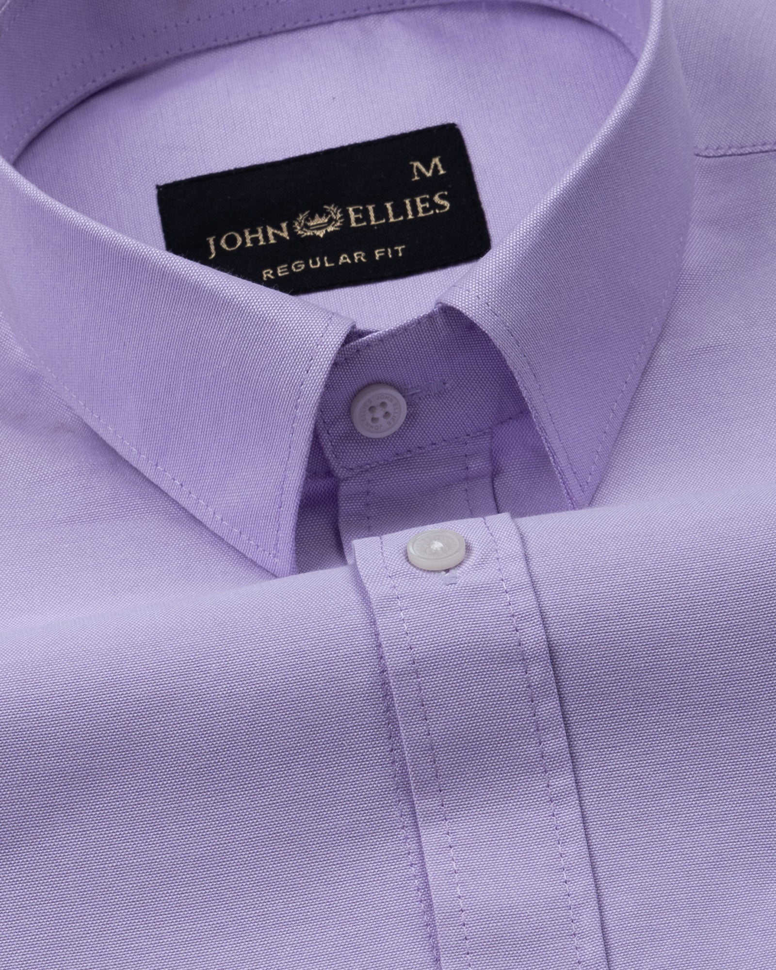 Vicenza Lavender Plain Oxford Cotton Shirt - John Ellies