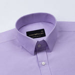 Vicenza Lavender Plain Oxford Cotton Shirt - John Ellies