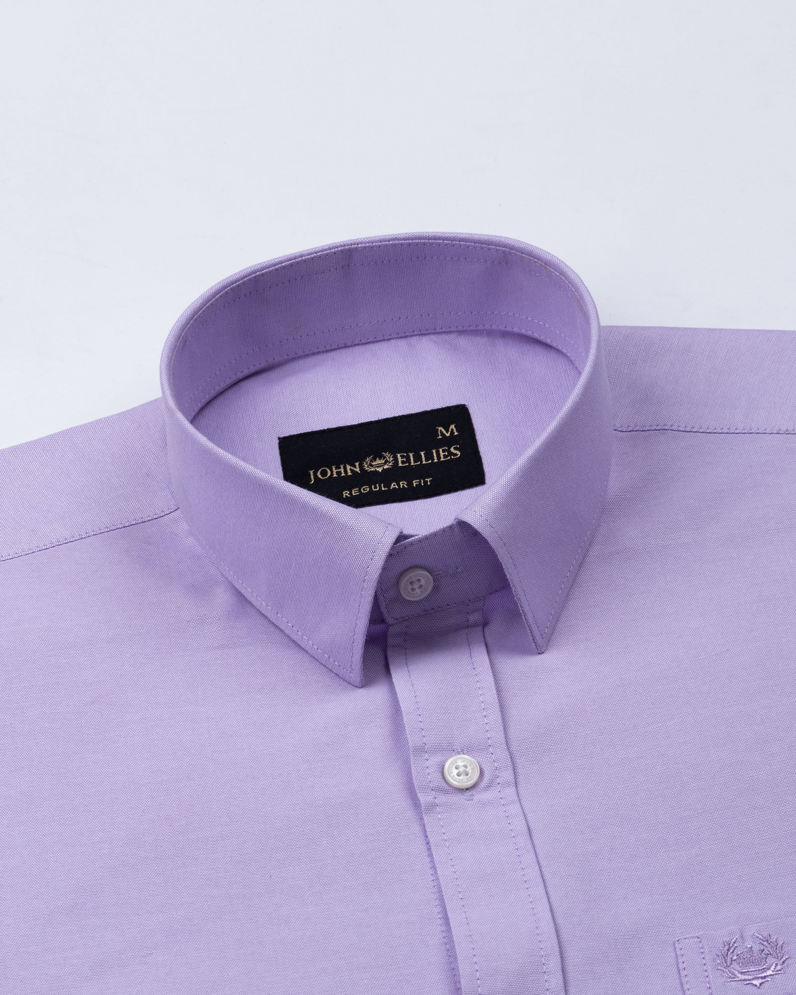 Vicenza Lavender Plain Oxford Cotton Shirt - John Ellies
