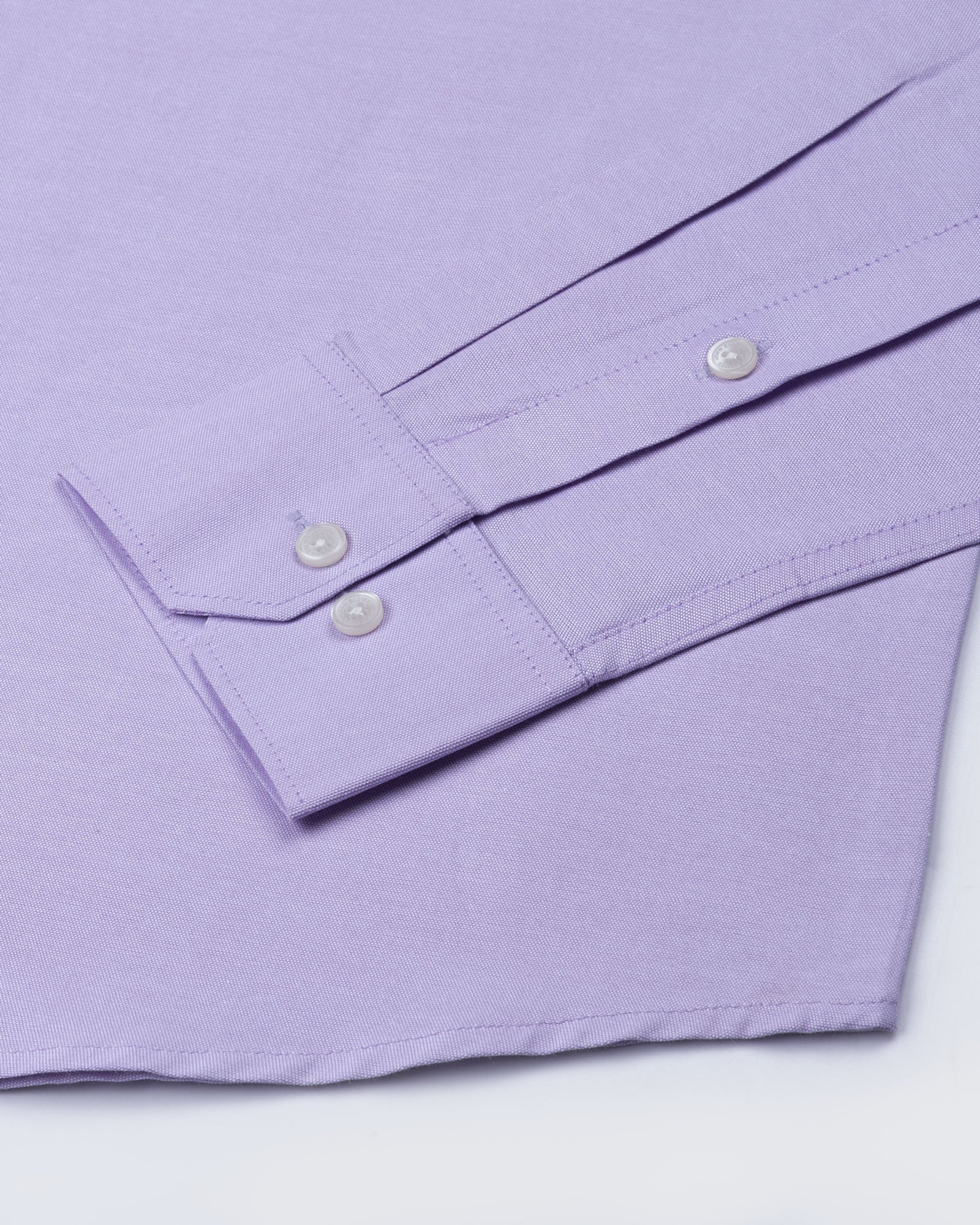 Vicenza Lavender Plain Oxford Cotton Shirt - John Ellies