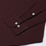 Vicenza Brown Plain Oxford Cotton Shirt - John Ellies