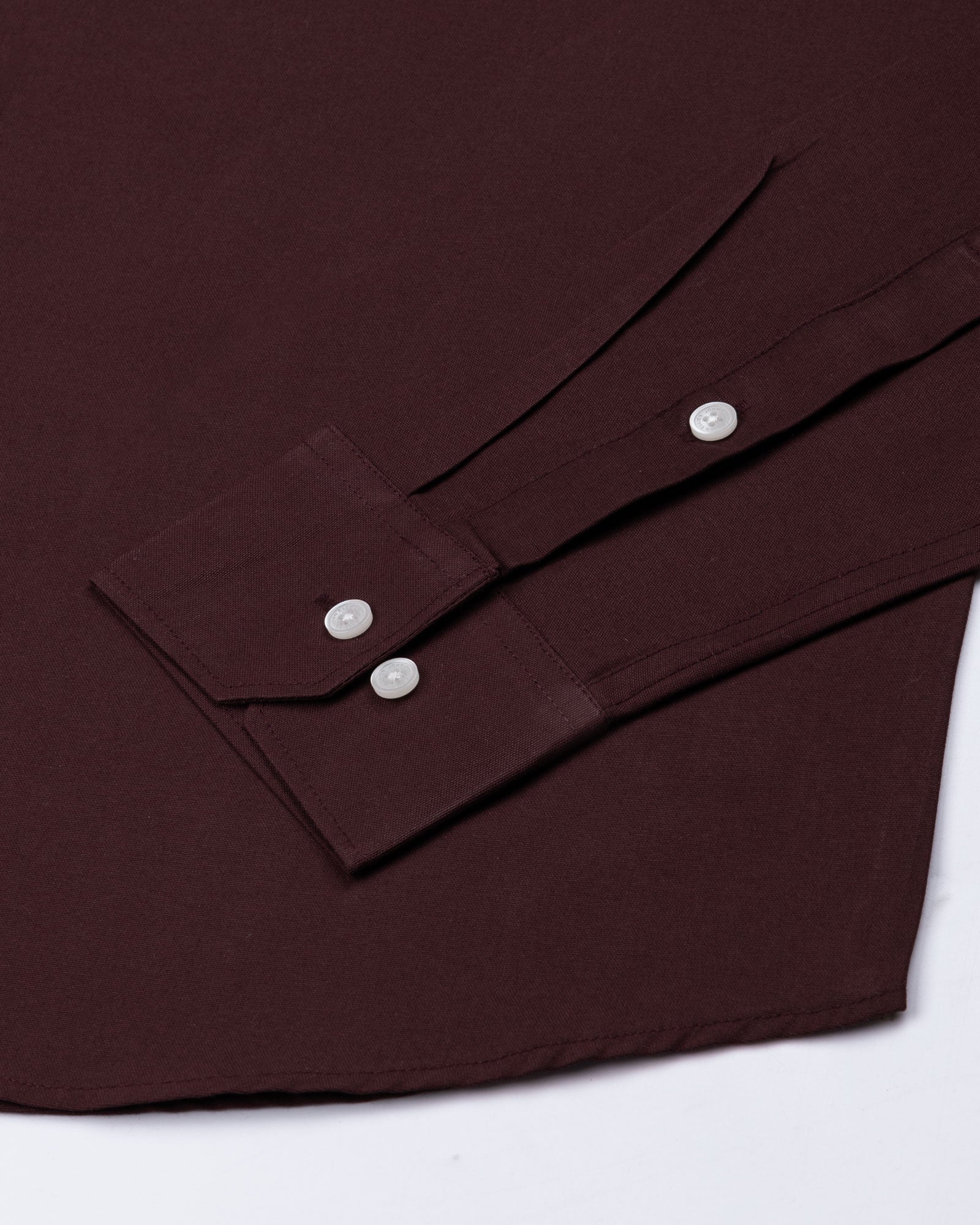 Vicenza Brown Plain Oxford Cotton Shirt - John Ellies
