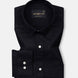 Vicenza Black Plain Oxford Cotton Shirt - John Ellies