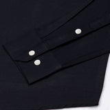 Vicenza Black Plain Oxford Cotton Shirt - John Ellies