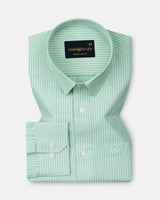 Winslow Lime Stripes Oxford Cotton Shirt