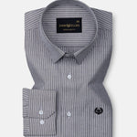 Winslow Black Stripes Oxford Cotton Shirt - John Ellies