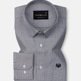 Winslow Black Stripes Oxford Cotton Shirt - John Ellies
