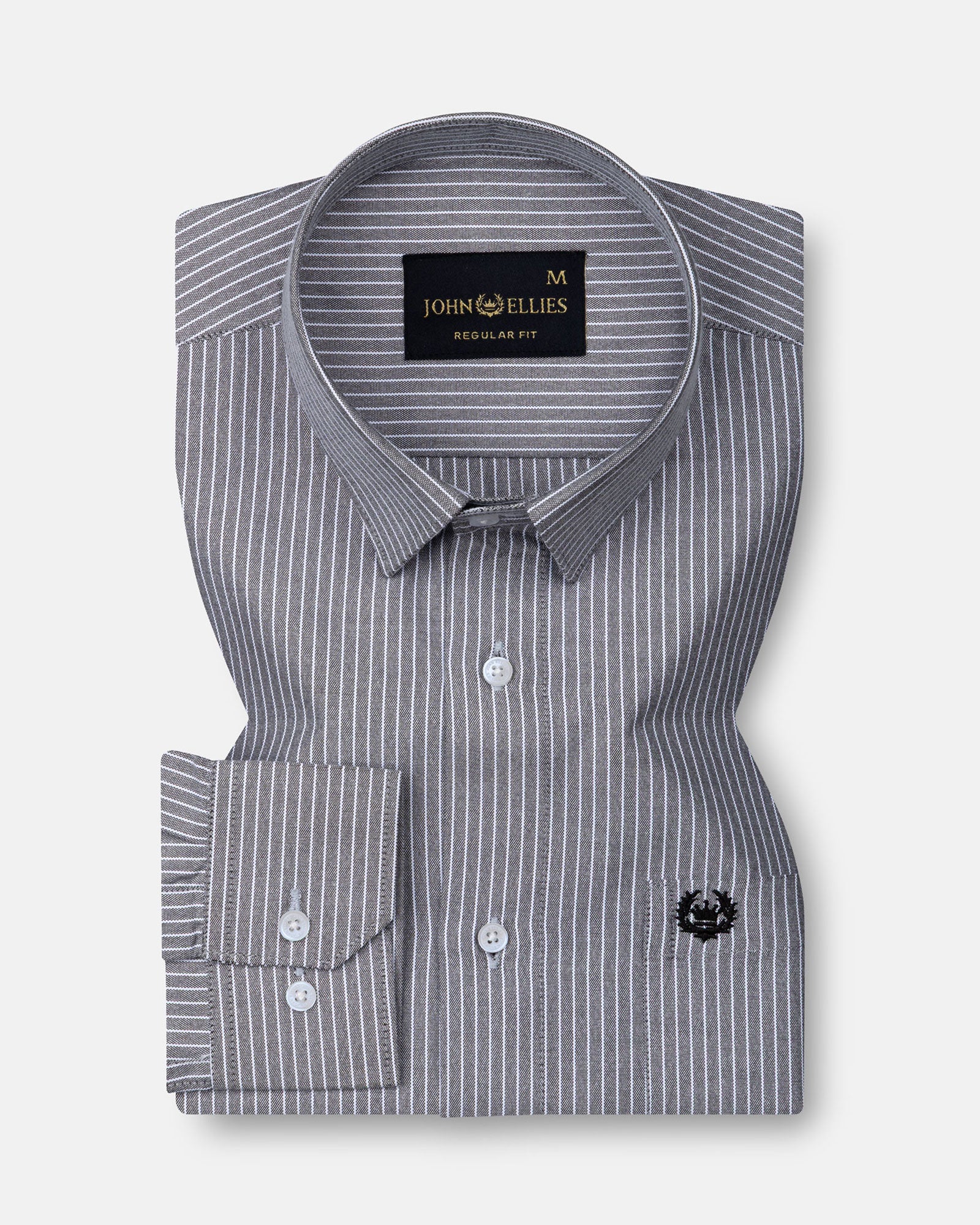 Winslow Black Stripes Oxford Cotton Shirt - John Ellies
