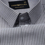 Winslow Black Stripes Oxford Cotton Shirt - John Ellies