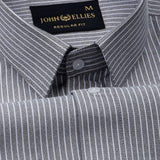Winslow Black Stripes Oxford Cotton Shirt - John Ellies