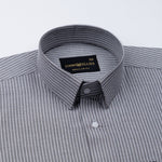 Winslow Black Stripes Oxford Cotton Shirt - John Ellies