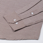 Winslow Brown Stripes Oxford Cotton Shirt - John Ellies