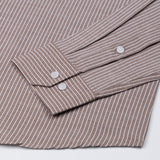 Winslow Brown Stripes Oxford Cotton Shirt - John Ellies