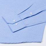 Winslow Blue Stripes Oxford Cotton Shirt - John Ellies