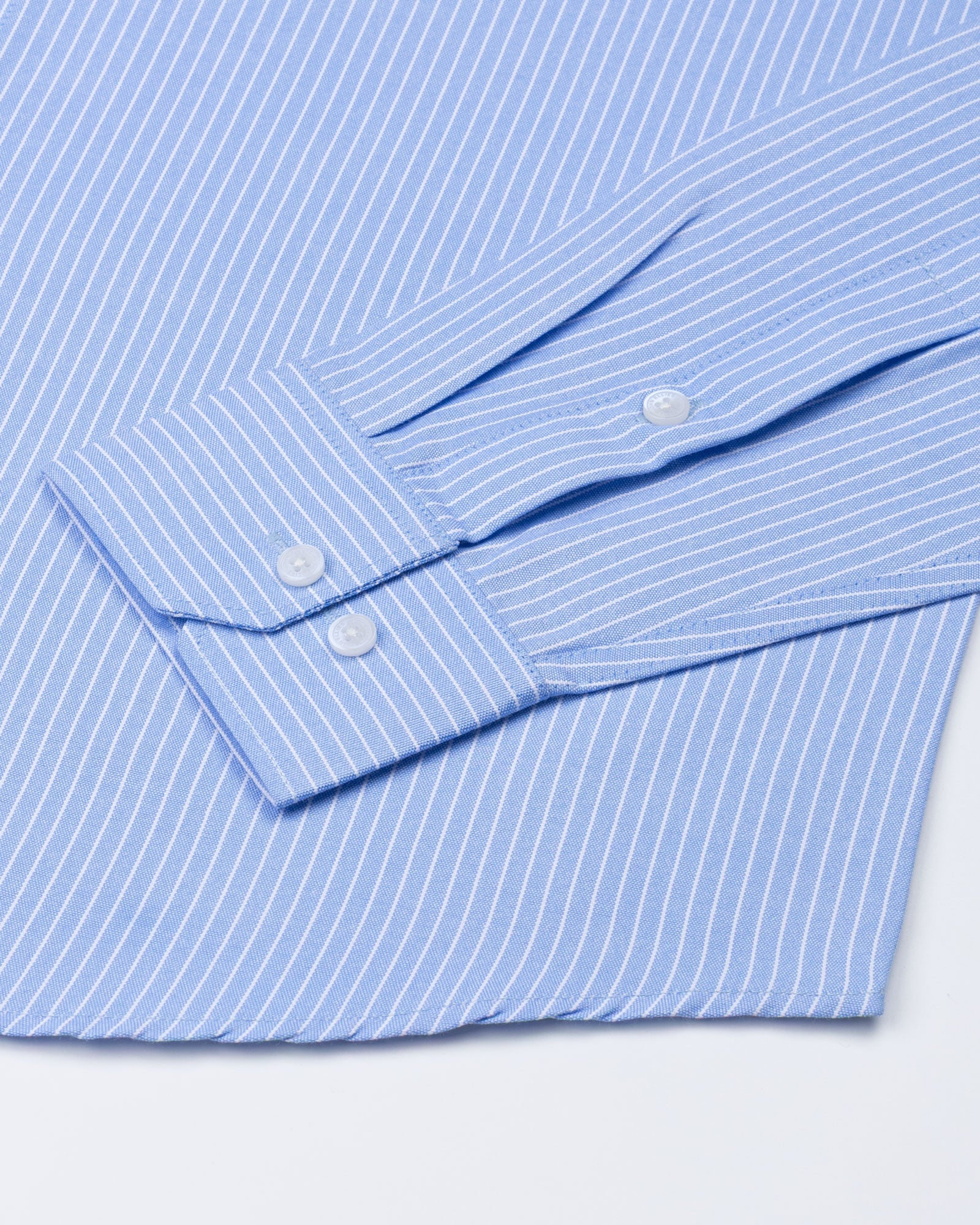 Winslow Blue Stripes Oxford Cotton Shirt - John Ellies