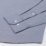 Winslow Navy Blue Stripes Oxford Cotton Shirt - John Ellies