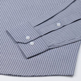 Winslow Navy Blue Stripes Oxford Cotton Shirt - John Ellies