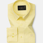 Belagio Lamon Yellow Printed Cotton Shirt - John Ellies